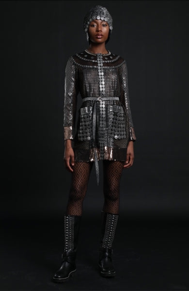 Faux Chain Maille Cardigan