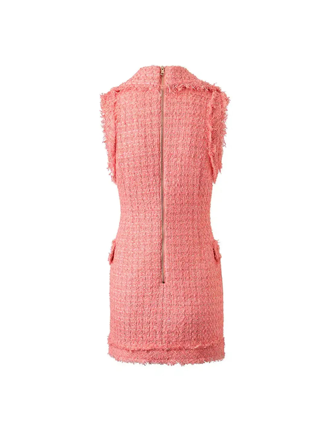 Desiree Pink Tweed Mini Dress