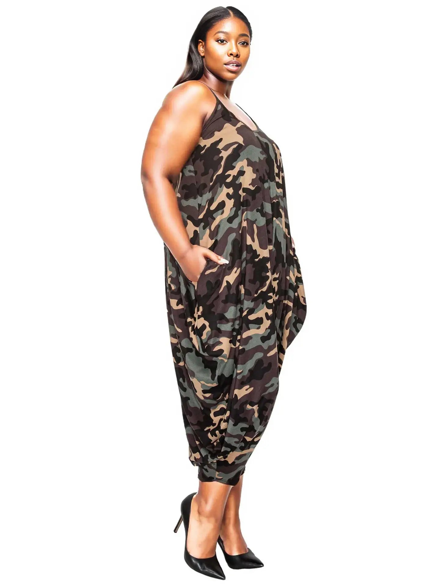 Harem Pocket Jumpsuit