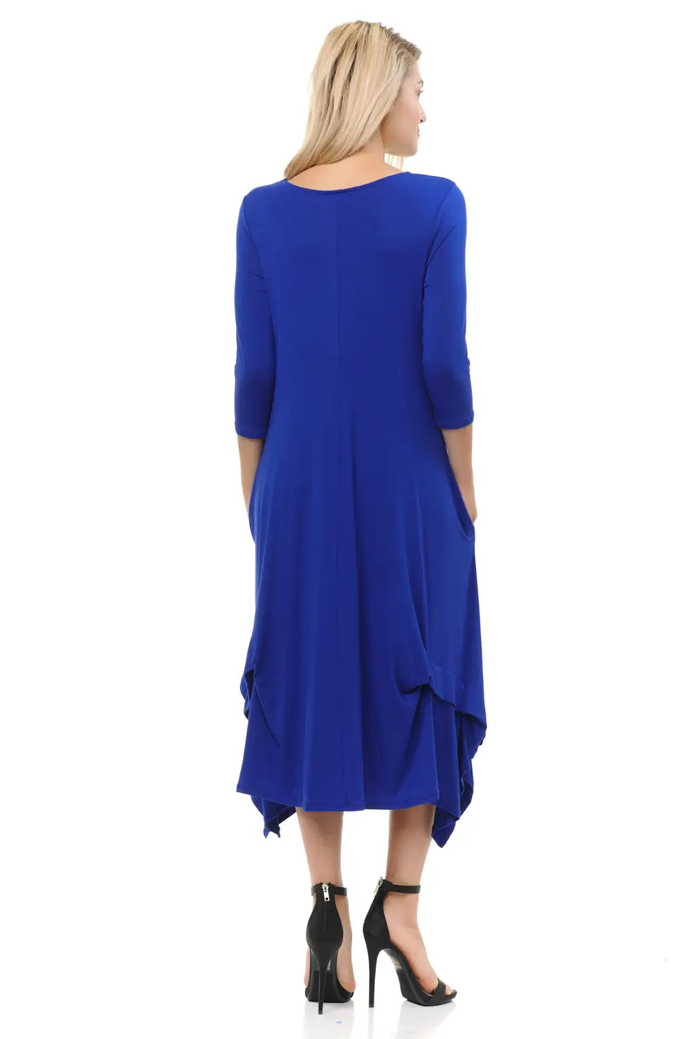 Handkerchief Midi Dress with Pockets