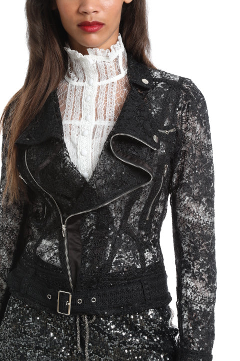 Lace Motorcycle Jacket