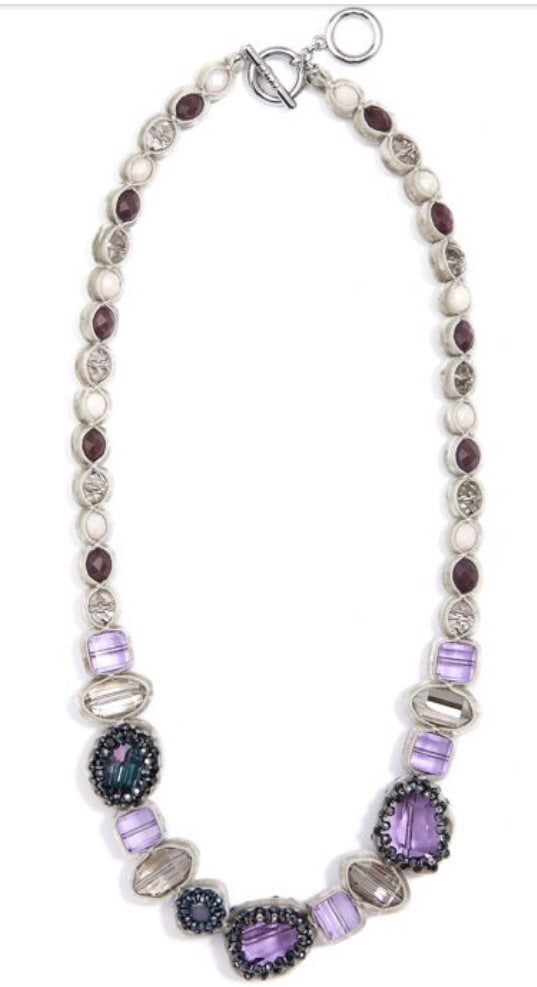 Velvet And Crystal Collar Necklace Jewelry.
