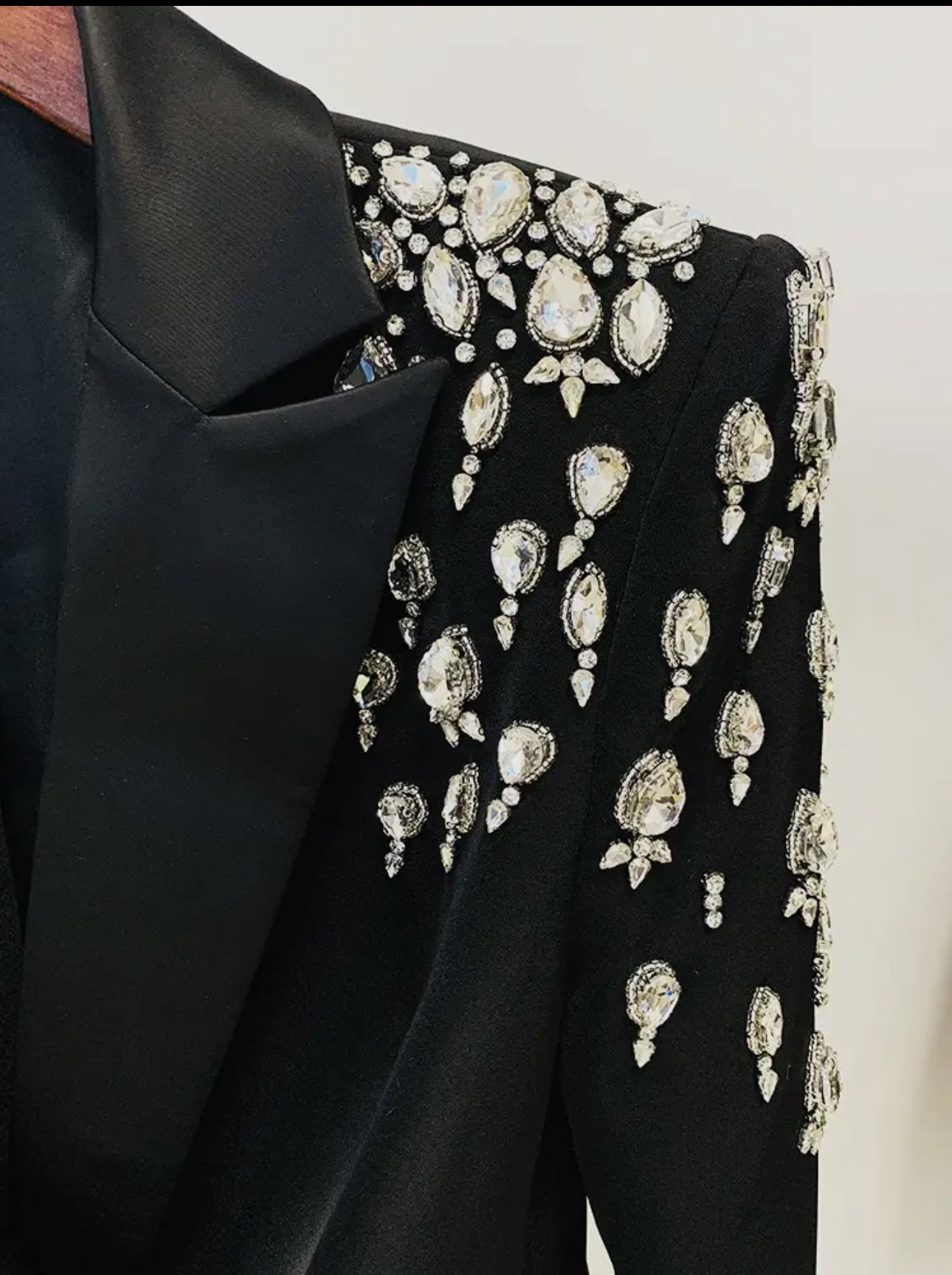 Beaded
Diamond Blazer Dress