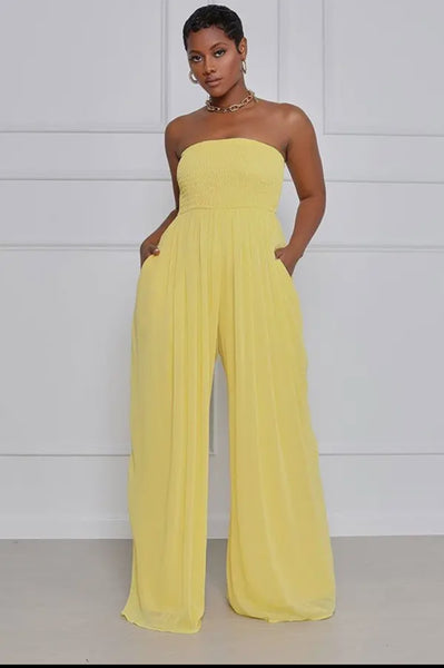 High-Waisted
Wide-Leg Jumpsuit
