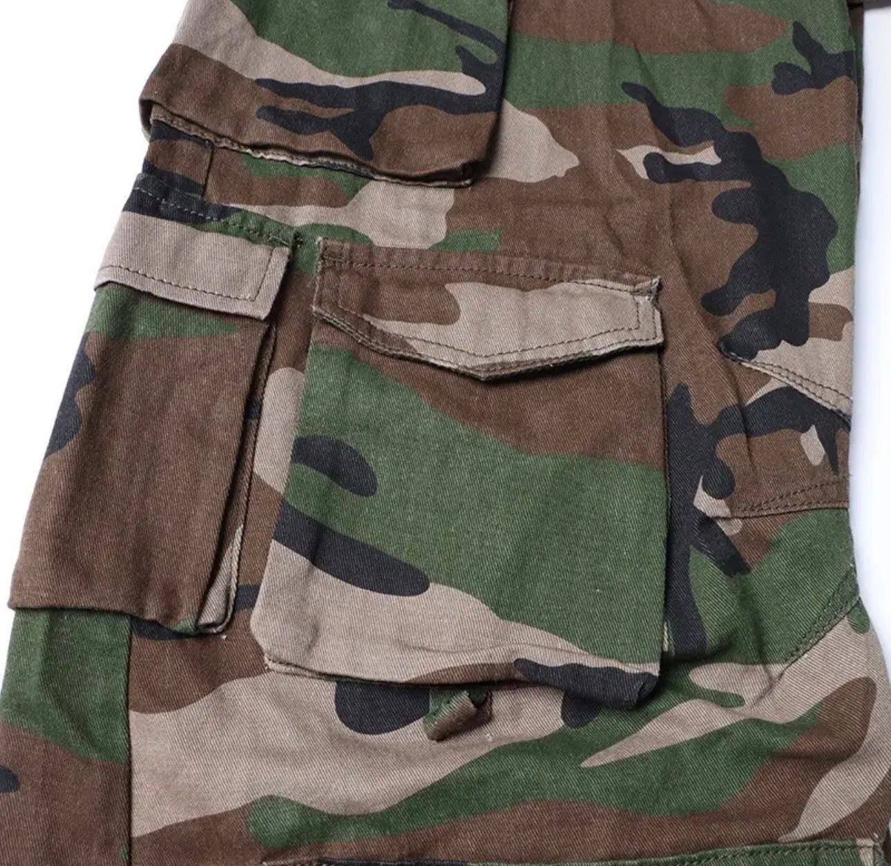 Camouflage Strapless Wide Leg Jumpsuit