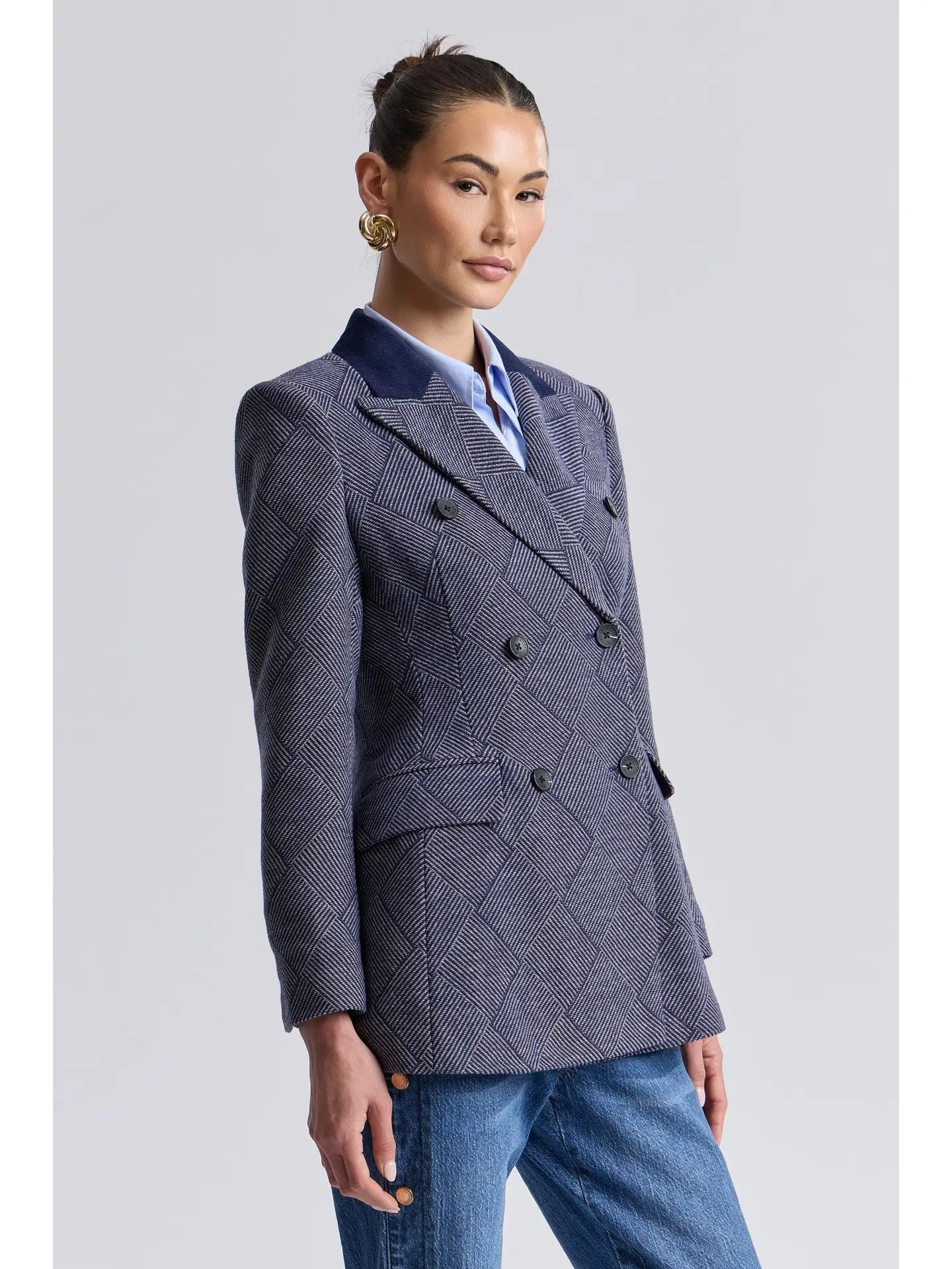 Basketweave Hourglass Blazer