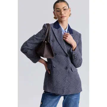 Basketweave Hourglass Blazer