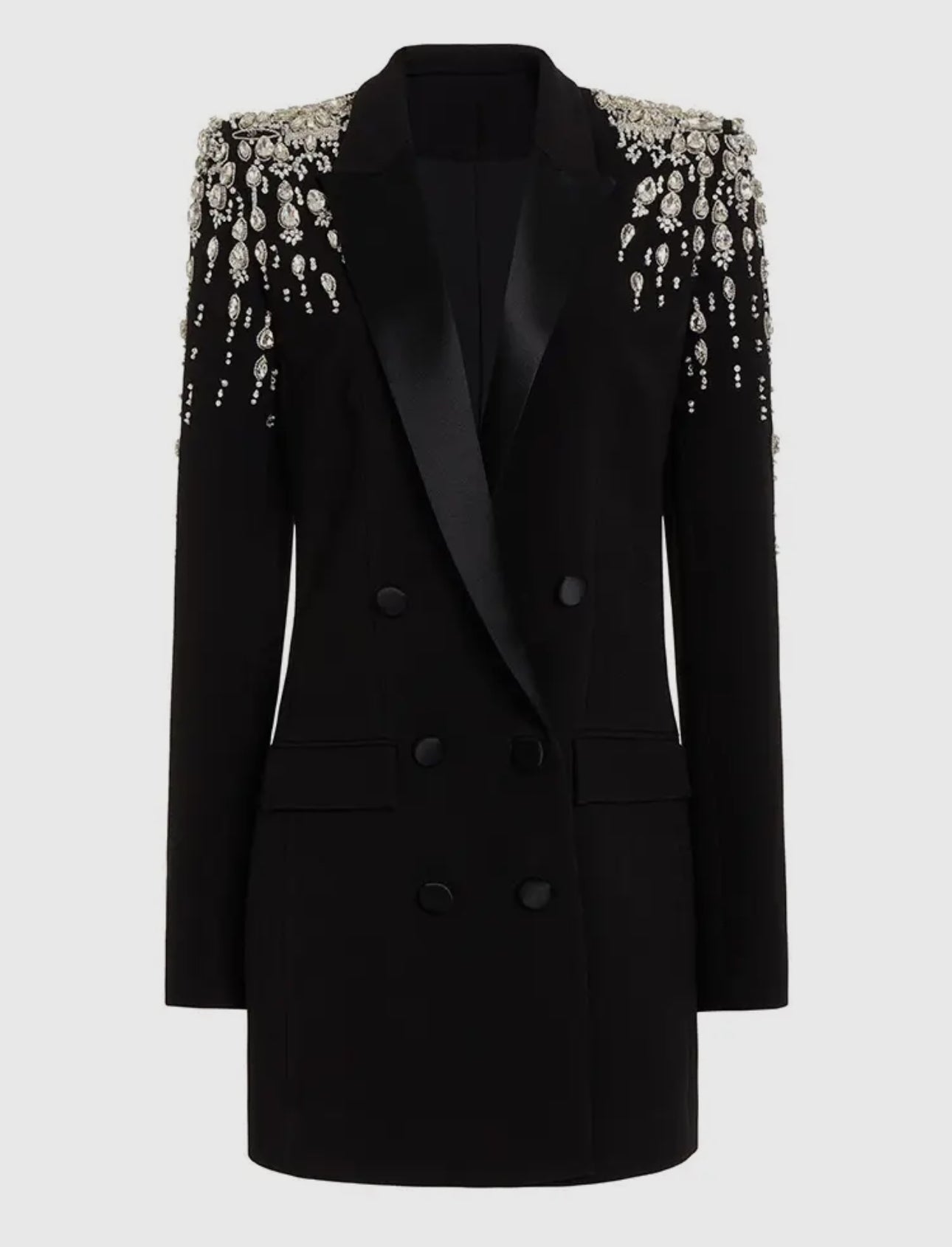 Beaded
Diamond Blazer Dress