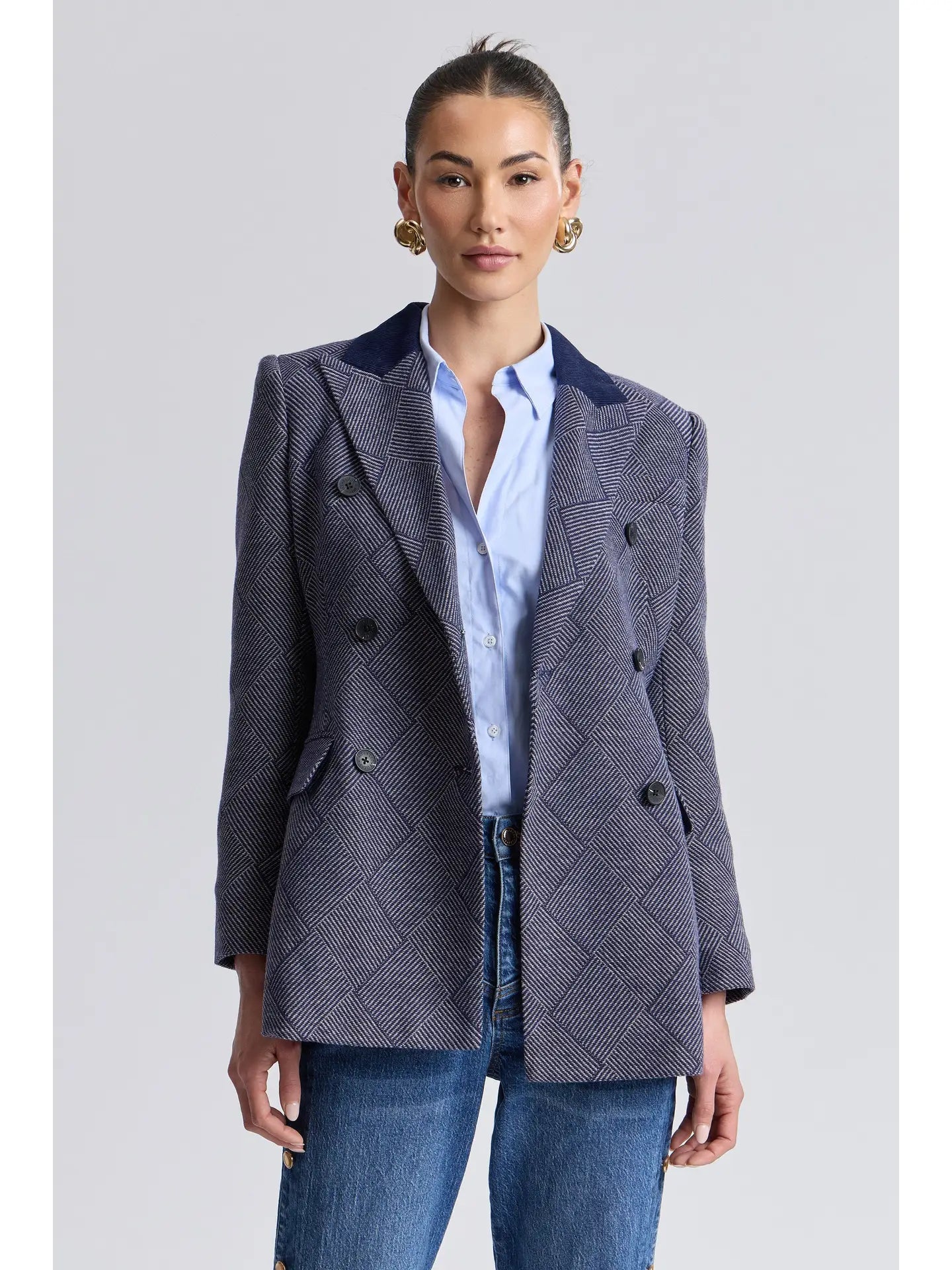 Basketweave Hourglass Blazer