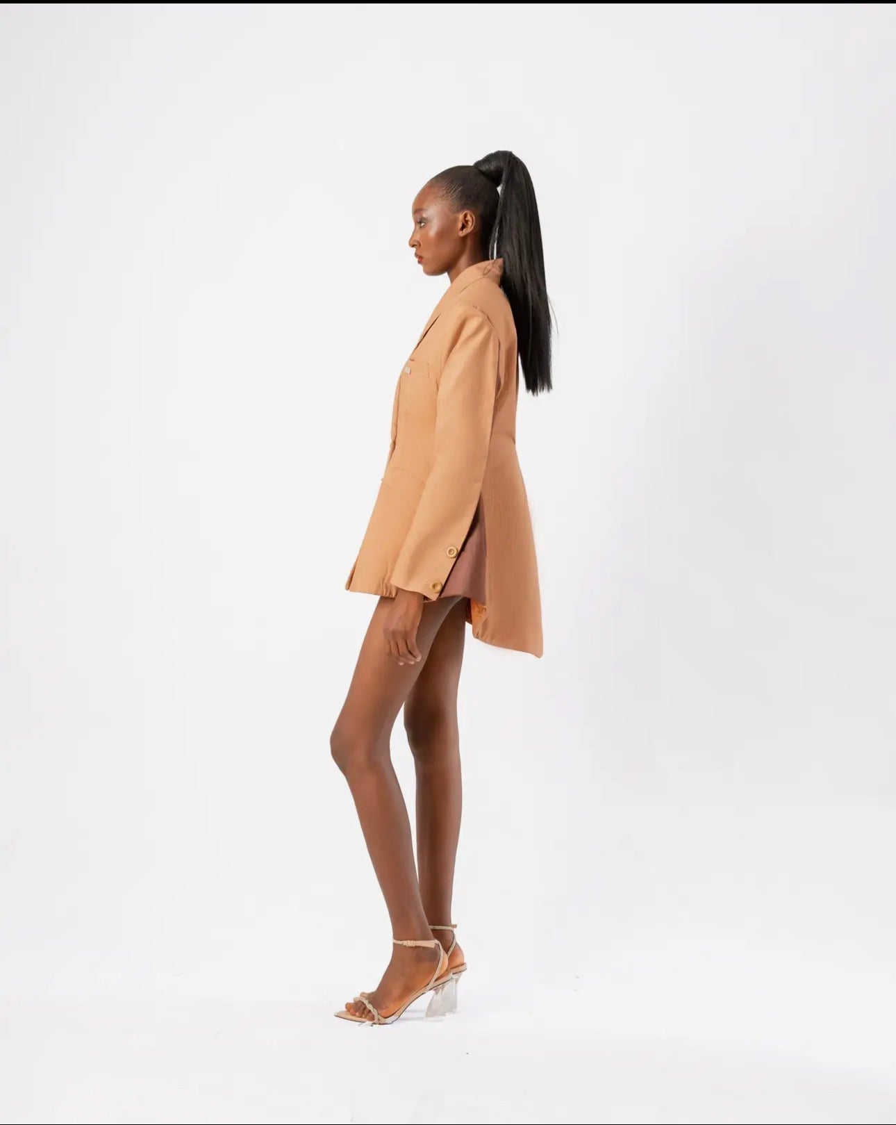 Beige Cotton Blazer