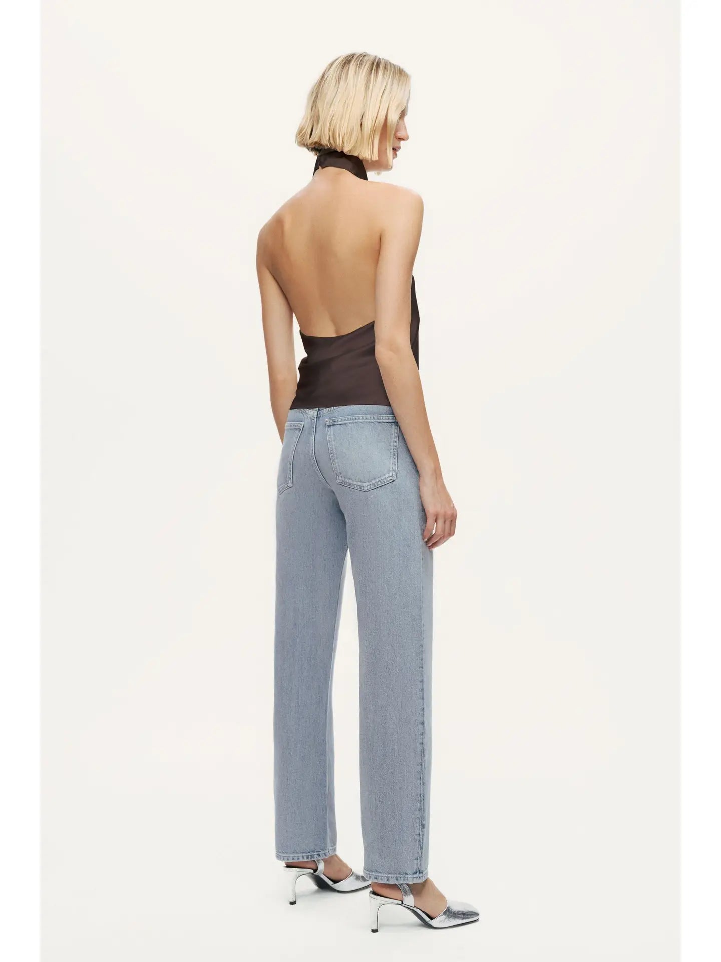 Satin Halter Neck Top