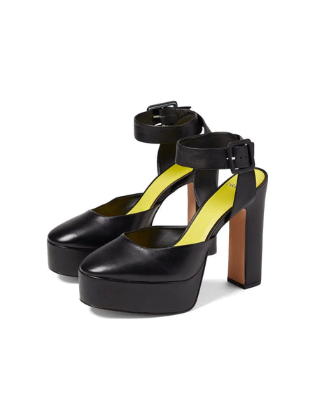 Ayana - Leather Platform Sandal Black