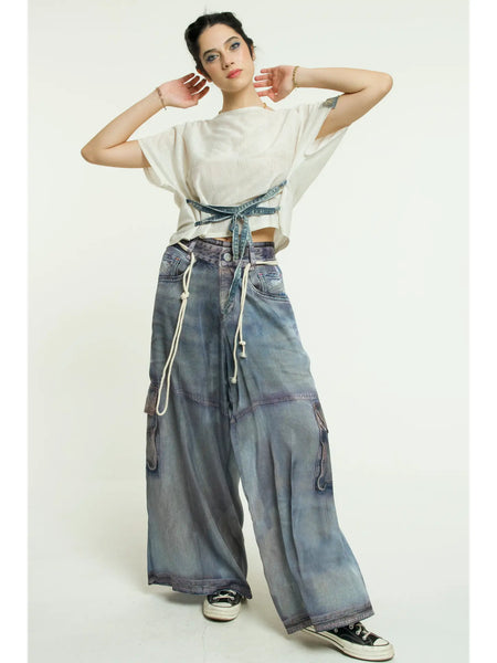 Pants Sateen Denim - Jeanious