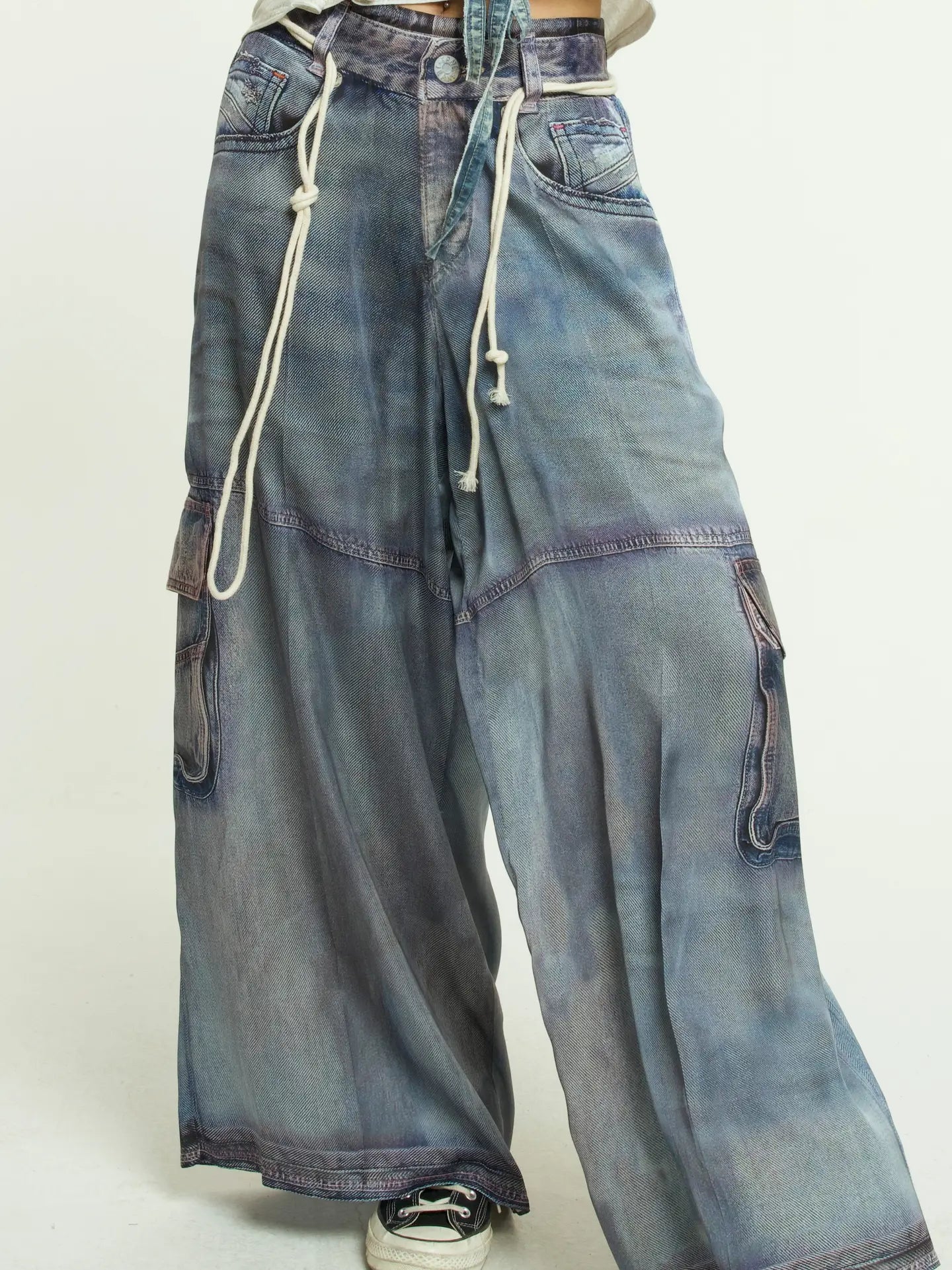 Pants Sateen Denim - Jeanious