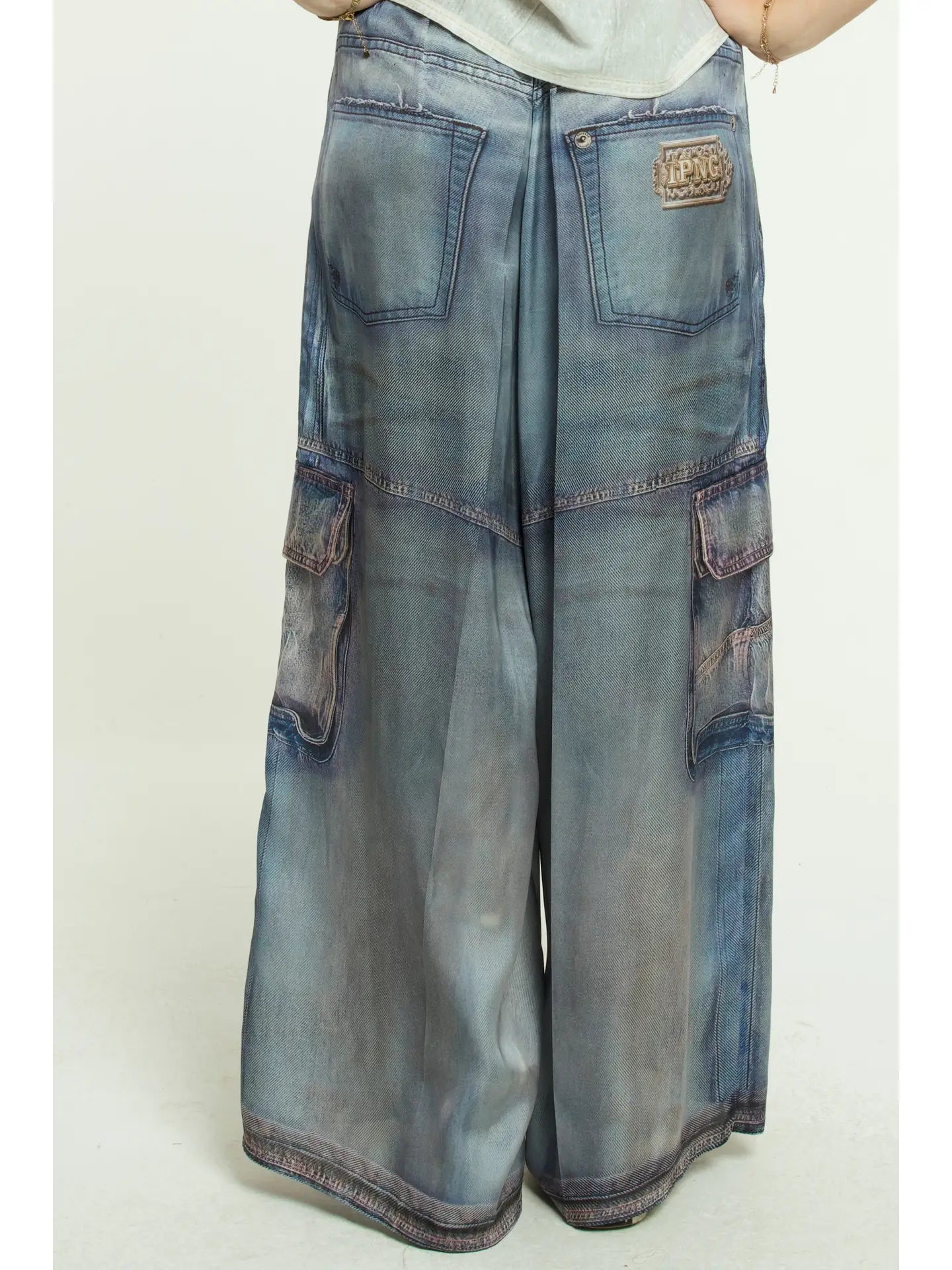 Pants Sateen Denim - Jeanious
