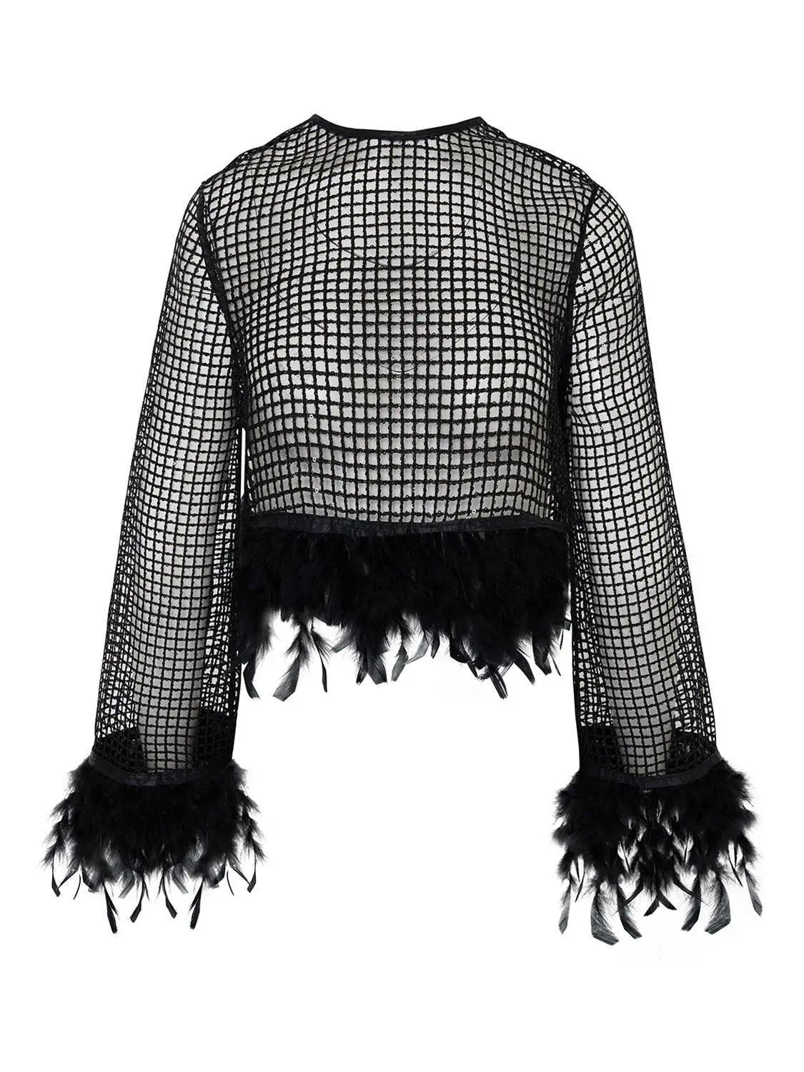 Feathered Mesh Top
