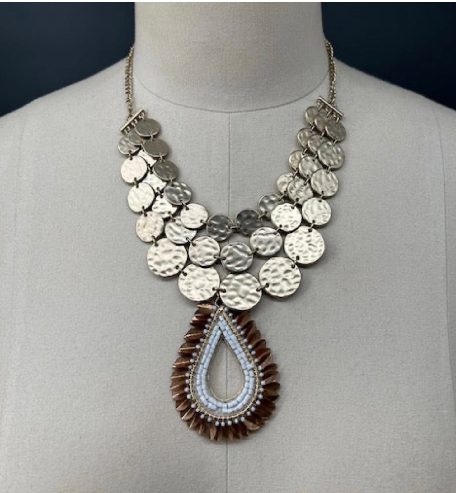 Golden Circles Necklace