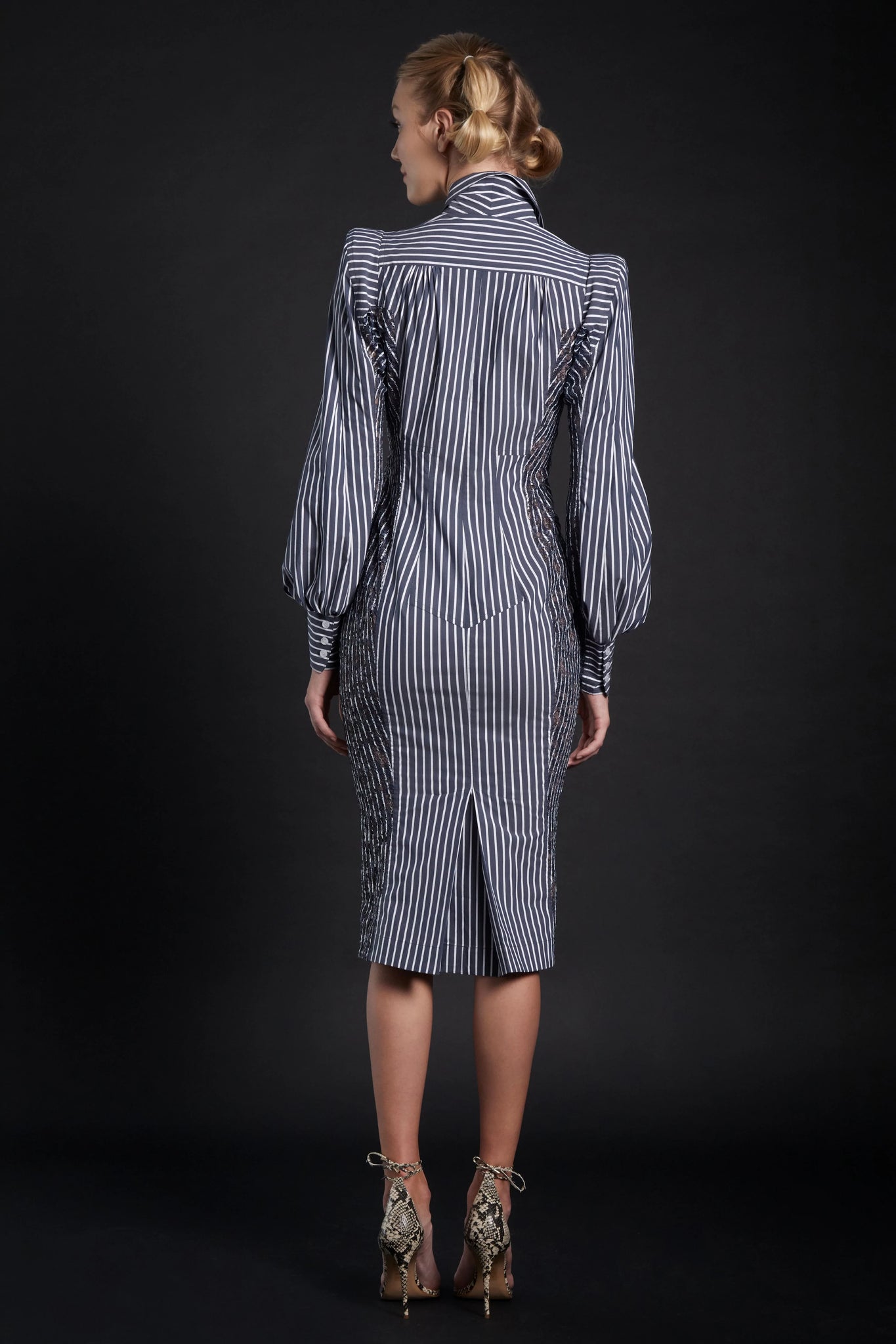 Bishop Sleeve Hourglass Dress