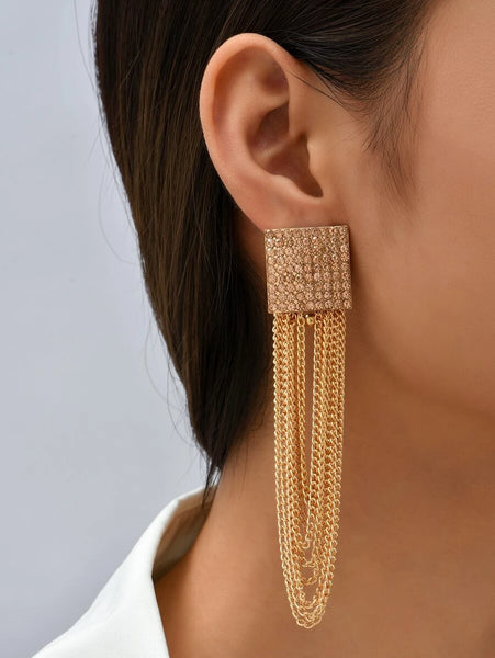 Rhinestone  Drop Earrings