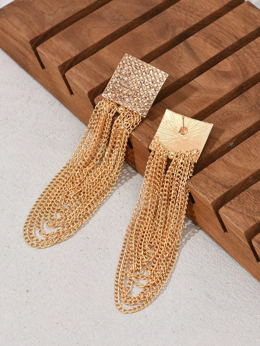 Rhinestone  Drop Earrings