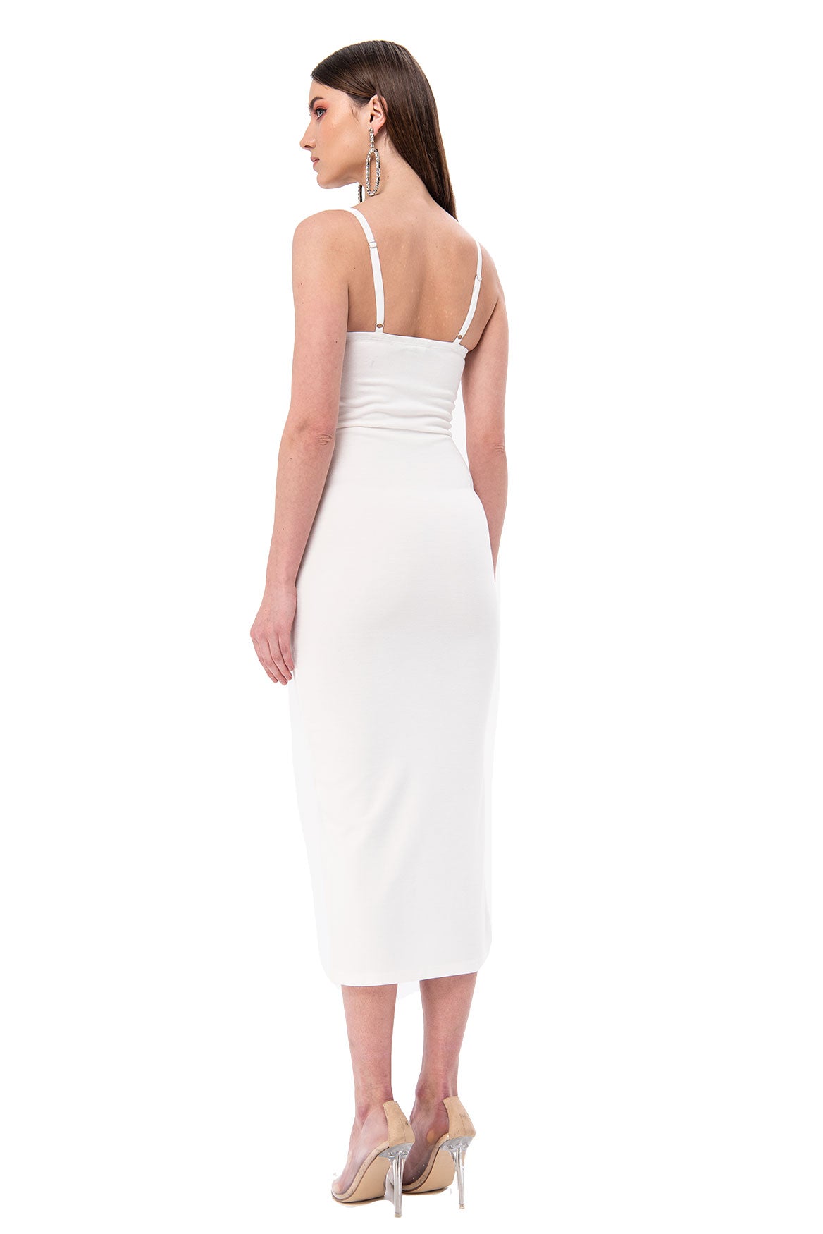 STRAPPY OFFWHITE MIDI DRESS6