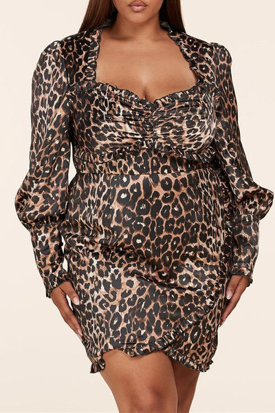 Zip-front Plus Size Knit Dress