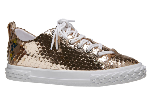 CONNIE-SNEAKER LEATHER LUXURY GOLD