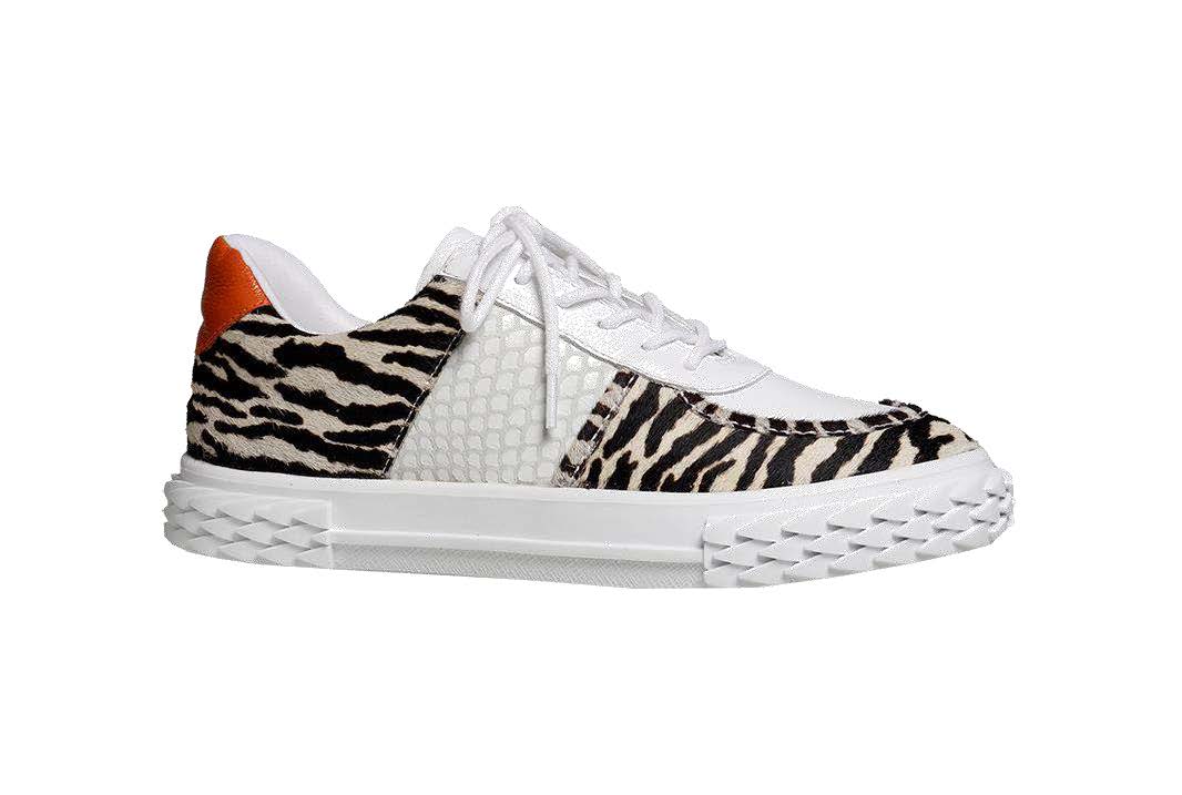 NOVAH-LACED SNEAKERS CALF HAIR ZEBRA/WHITE/BLACK