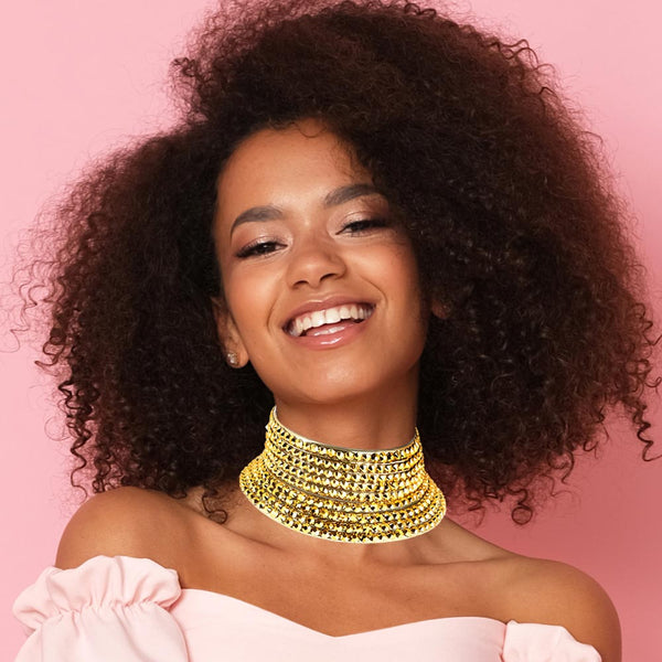 STUDDED CHOKER NECKLACE