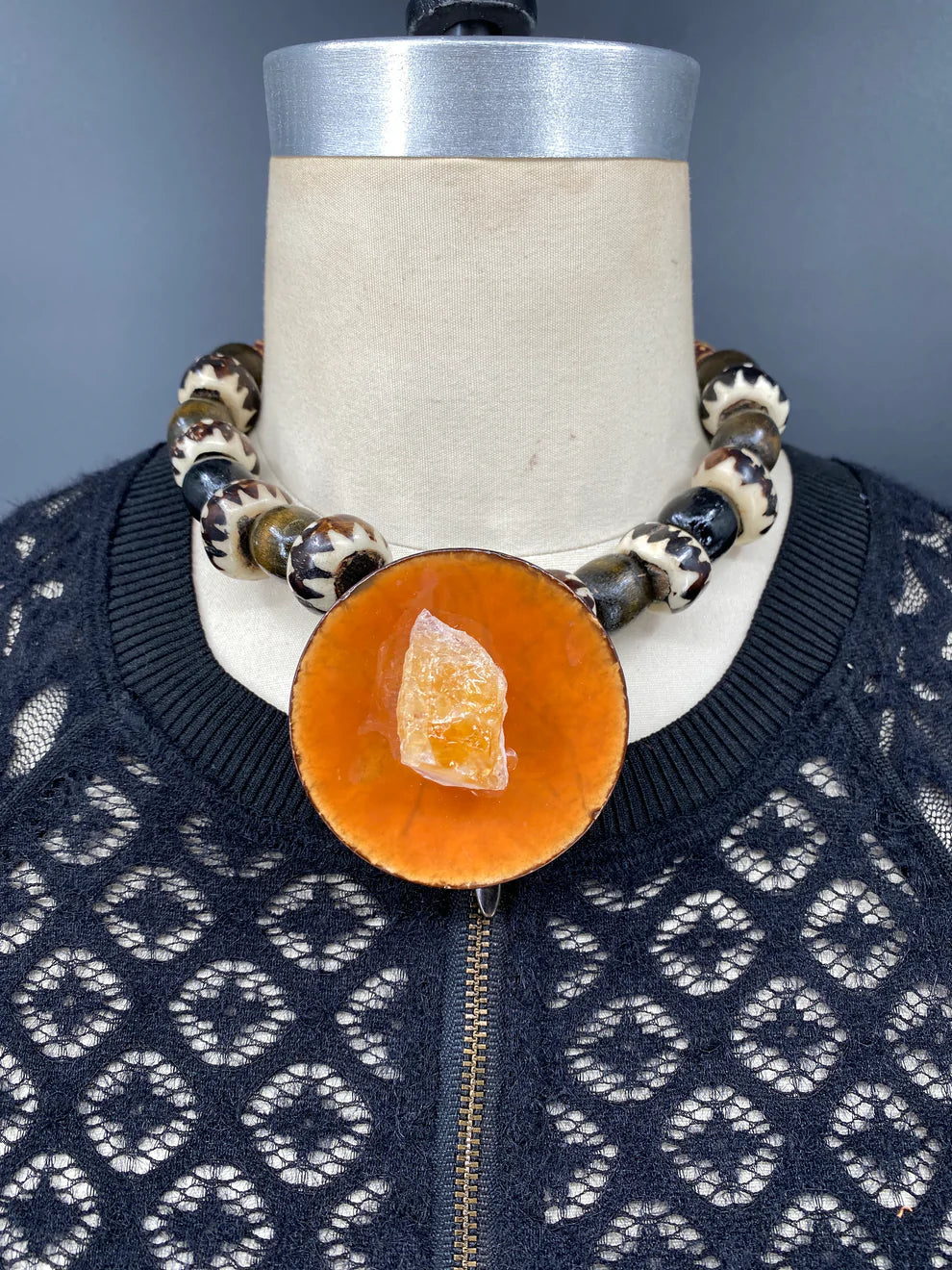 Orange Burst Necklace