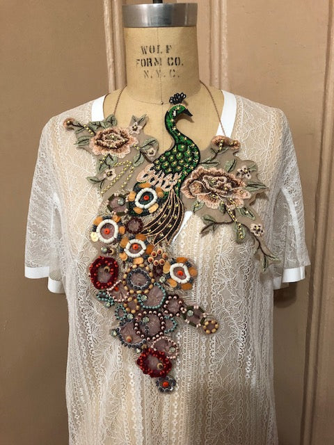PEACOCK NECKLACE.