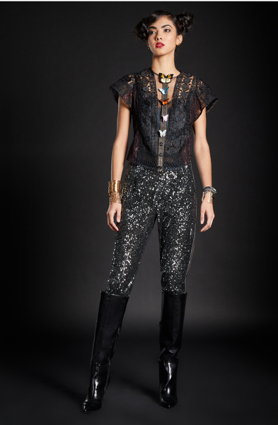 Butterfly Lace Top