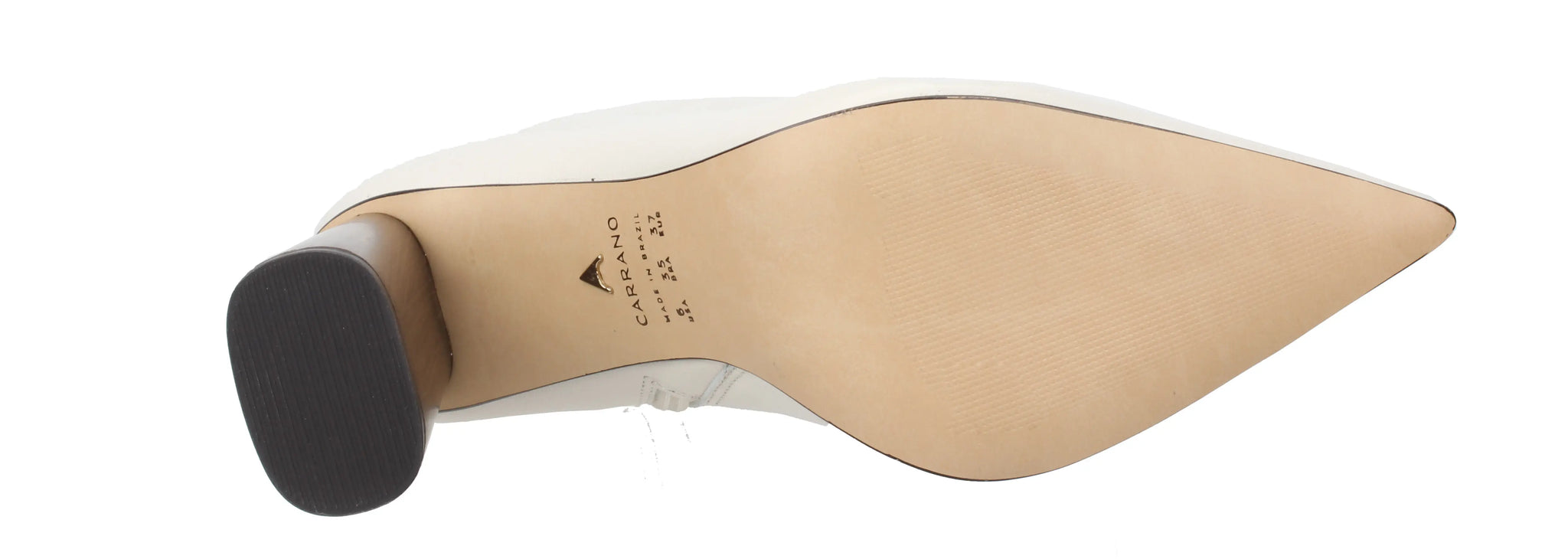 Anna - Leather Bootie Wooden Heel Mascarpone