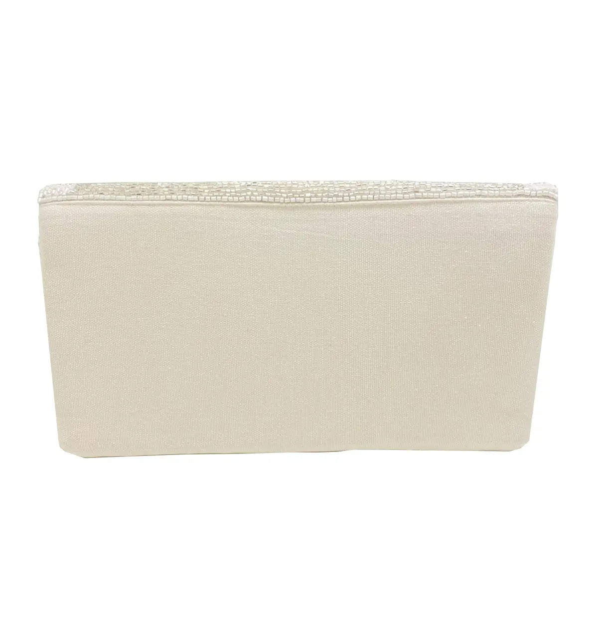 Gold BRIDESMAID Stripe Beaded Clutch