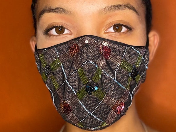 Plaid Sequin Net