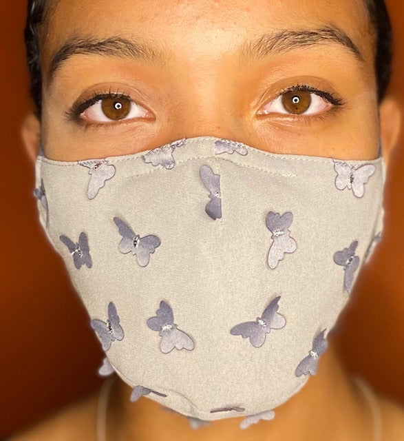 Laser Cut Butterfly Face Mask