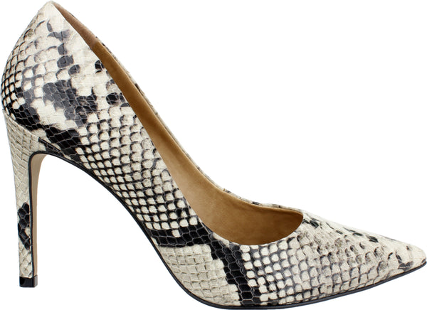DIANA-STILETTO PUMP PYTHON ICE EMBOSSED LEATHER