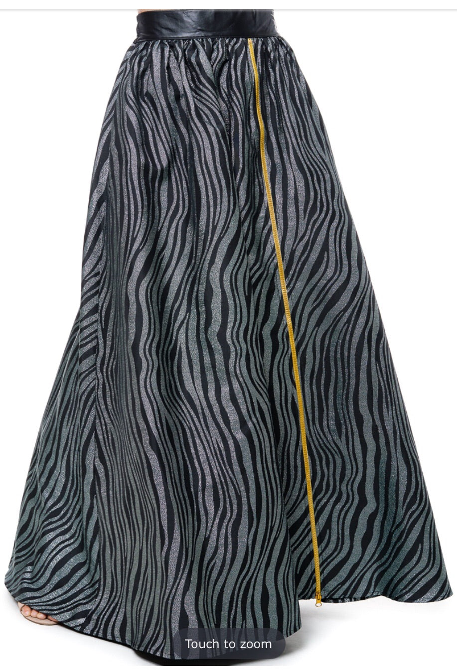 Zebra Printed maxi skirt