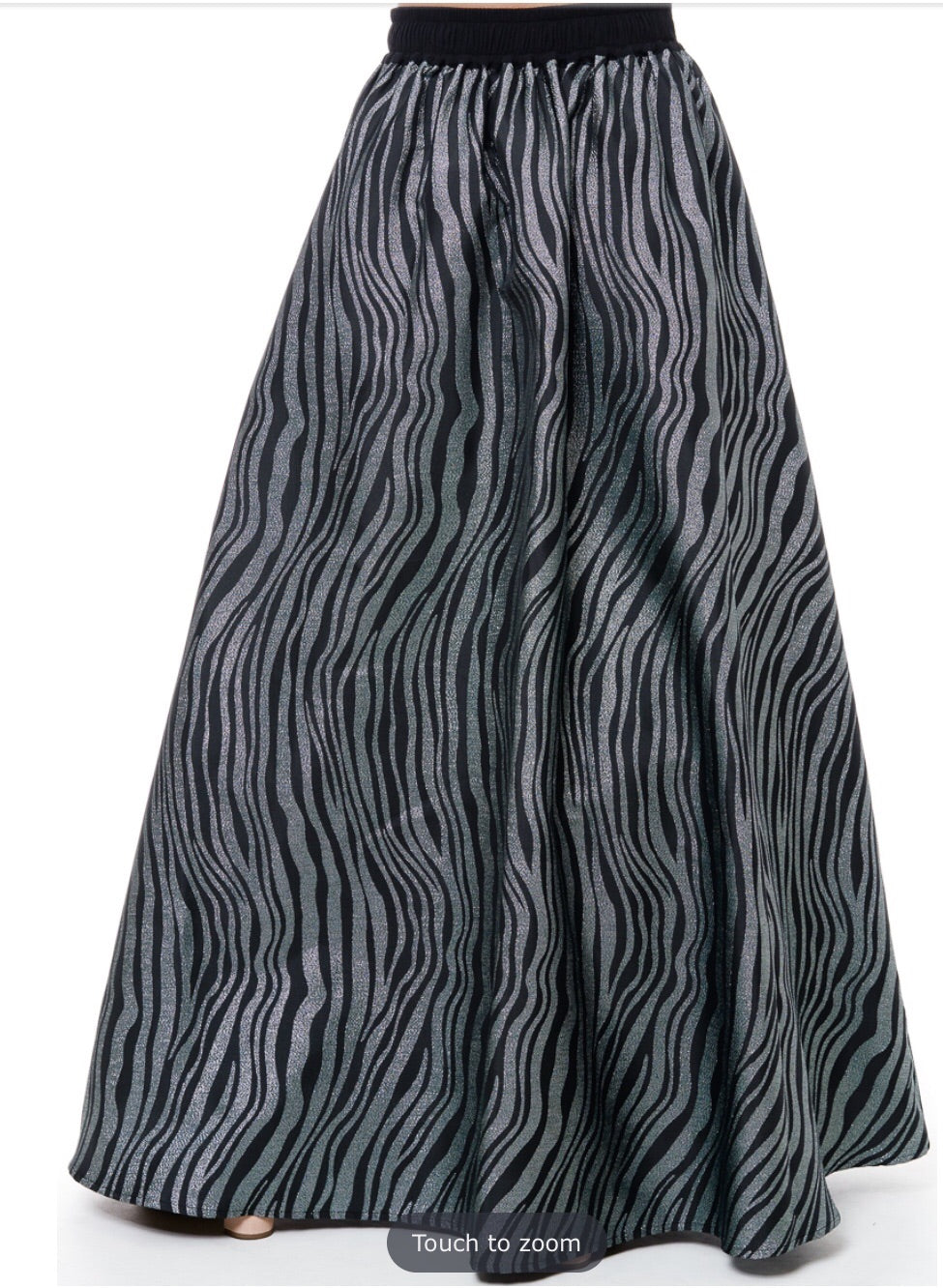 Zebra Printed maxi skirt